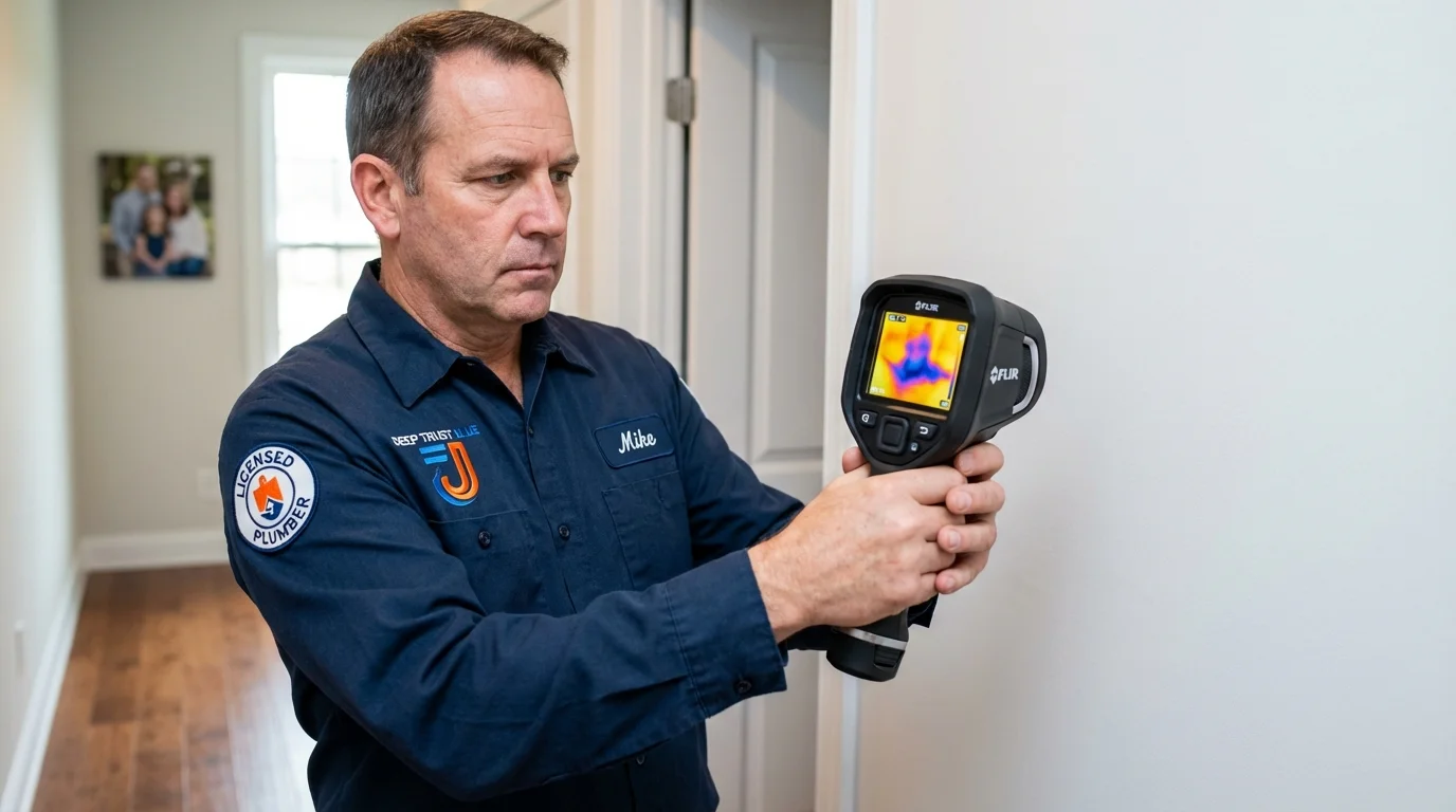 Thermal imaging leak detection by Johns Plumbing LLC in Sutton